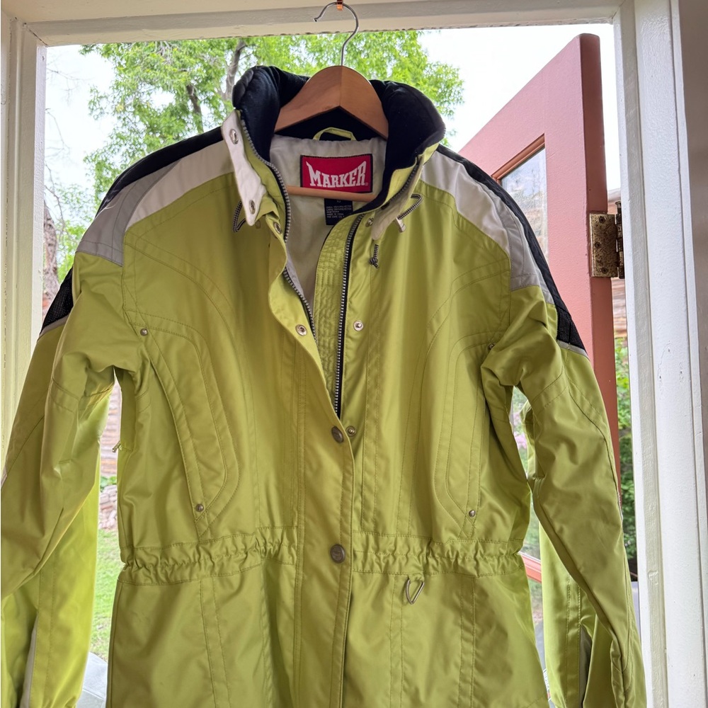 Vintage lime green Marker ski jacket!